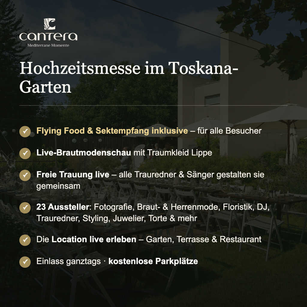 Hochzeits-Hausmesse mit Live Programm 20.09.26