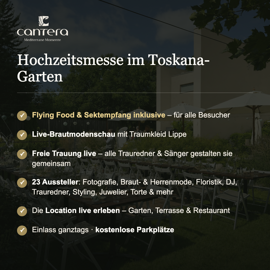 Hochzeits-Hausmesse mit Live Programm 20.09.26