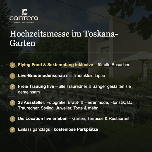 Hochzeits-Hausmesse mit Live Programm 20.09.26